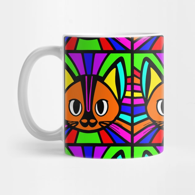 Cat rainbow pattern by Upper East Side